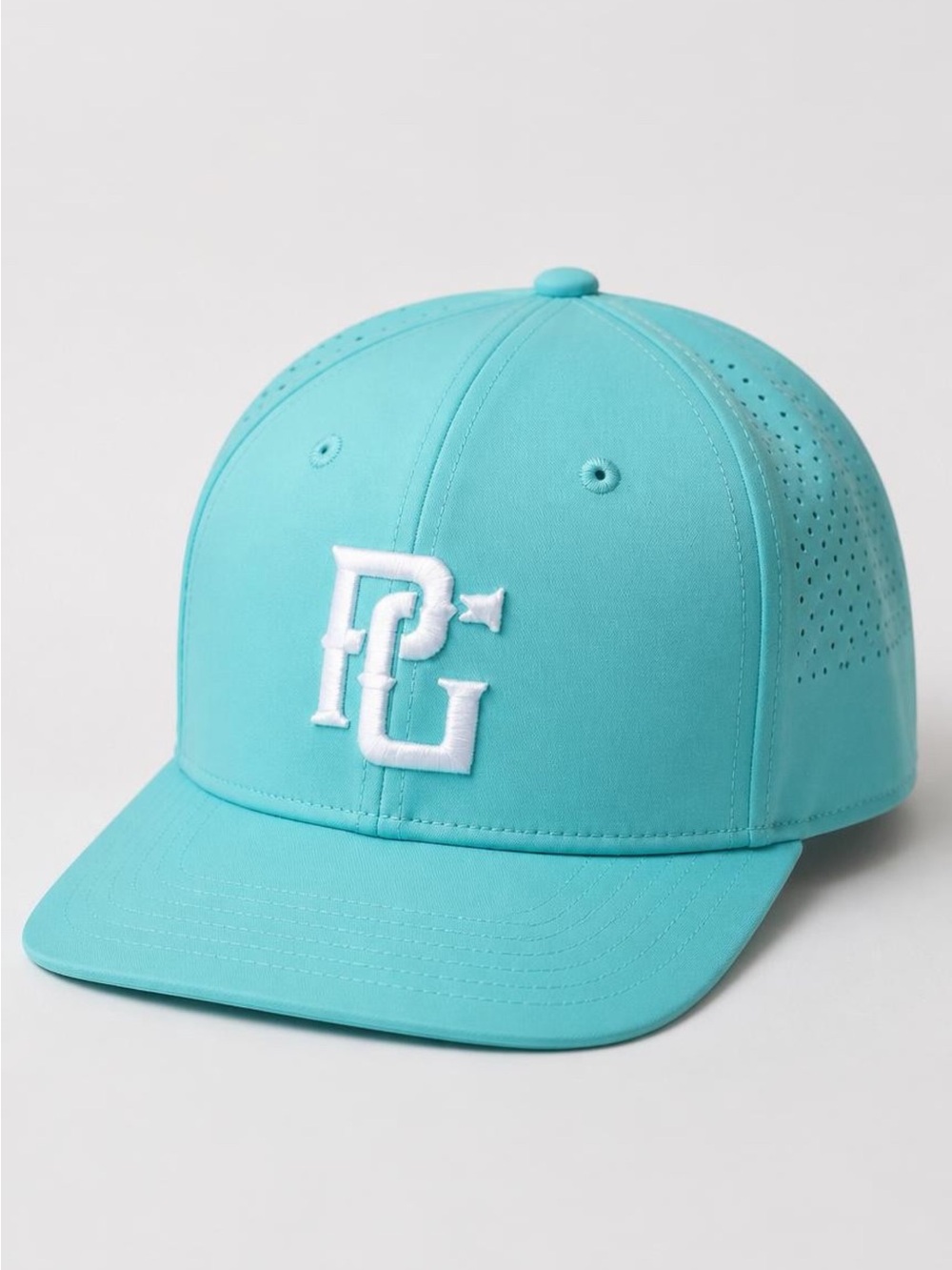 Kids Aqua Performance Baseball Cap with Embroidered Logo
